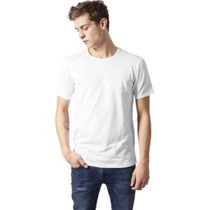 Urban Classics - Fitted Stretch Heren T-shirt - L - Wit
