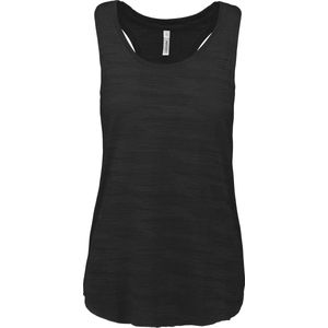 Tank Top Dames S Proact Mouwloos Black 65% Polyester, 35% Viscose