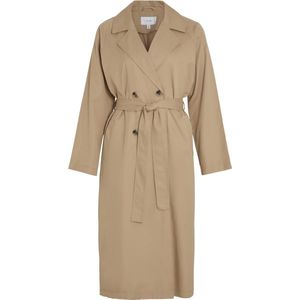 VILA VIJANCINE L/S LONG TRENCHCOAT - NOOS Dames Trenchcoat - Maat 42