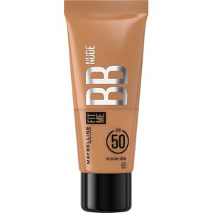 Maybelline Fit Me BB Nude- BB crème- Basis verrijkt met 90% verzorgende ingrediënten- SPF 50- NUDE 60- 30 mL x3