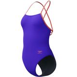 Speedo - Fl Solid Tri Back - Badpak - Blauw - UK 30 - Vrouw