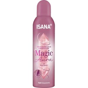 2in1 Douchegel & Bodylotion Magic Aura - Isana | 1x 200 ml - Met Rosenquarts | Magic Doucheschuim - Bodylotion