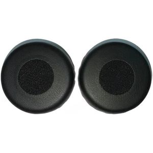 Oorkussens voor draadloze hoofdtelefoon, comfortabele oorkussens van zacht eiwitleer in zwart, vervangende oorkussens geschikt voor Evolve 75 series