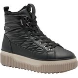 Tamaris - Enkellaarsje - Zwart - Waterafstotend - Uitneembaar Voetbed