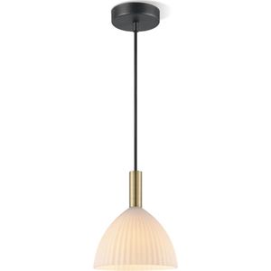 Home Sweet Home - Moderne Hanglamp Credo - hanglamp gemaakt van Glas en Metaal - Messing - 18/18/125cm - Dekra getest - geschikt voor E14 LED lichtbron