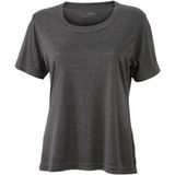 James and Nicholson Vrouwen/dames Actieve Tee (Donkergrijs Melange)