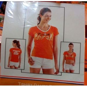 shirt dames Brasil ek wk voetbalshirt Nederlands elftal oranje maat l