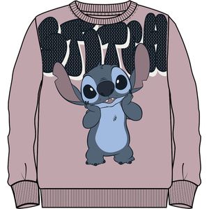 Sweatshirt - Stitch - Geborstelde Sweatstof - Lange Mouwen - Relaxed Fit