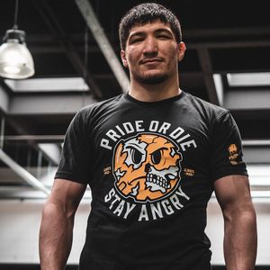 PRiDEorDiE T Shirt Stay Angry Zwart - S