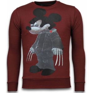 Bad Mouse - Rhinestone Sweater - Bordeaux