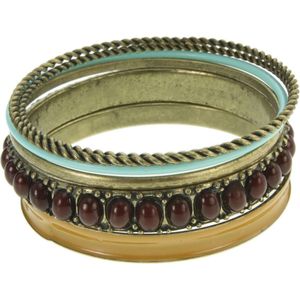 Behave Vintage bangle armbanden set multi-color