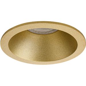 Premium platte Inbouwspot Reiner Goud Verdiepte ronde spot Extra Warm Wit (2700K) Met RTM Lighting LED