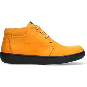 Wolky Hoge veterschoenen Kansas Lady XW donker oker nubuck