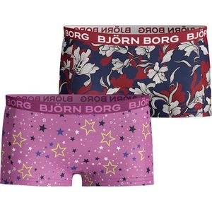 Bjorn Borg - Meisjes - 2-Pack Mia Graphic Star Minis - Multicolor - 158/164