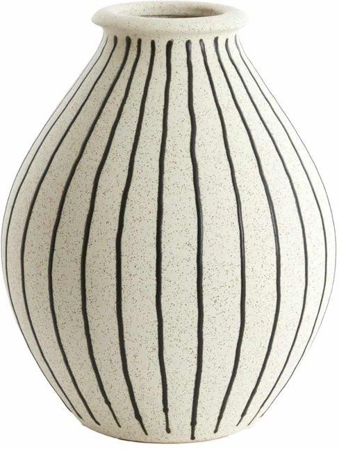 Light & Living - Vaas Diphu - Crèmekleurig - Ø23x29cm - Keramiek - Bloemenvaas