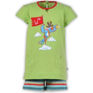 Woody pyjama meisjes papegaai - groen - 181-1-BST-S/720 - maat 128