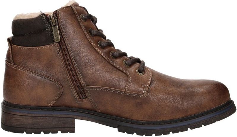 Mustang Veterschoenen Hoog Veterschoenen Hoog - cognac - Maat 40