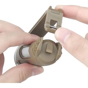 Waterdicht Stofdicht Tactisch Opbergdoosgeval voor AA/AAA/CR123 Batterijen - Multifunctioneel Opslag Etui