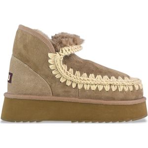 Mou - Mini Eskimo - Enkellaarsjes - Bruin - Handgemaakt - EVA-zool