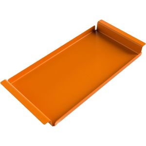 Dienblad Medium | Oranje | Rechthoek | Industrieel | Design | Gepoedercoat | Metaal | Aluminium | Fliptray | Limited Edition | 61 × 29 × 5 cm