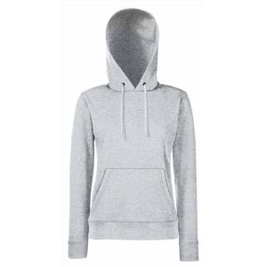 Fruit of the Loom - Lady-Fit Classic Hoodie - Grijs - XS