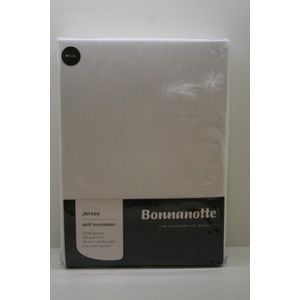 Bonnanotte - Hoeslaken - Split - Jersey - 180x200/210 - wit