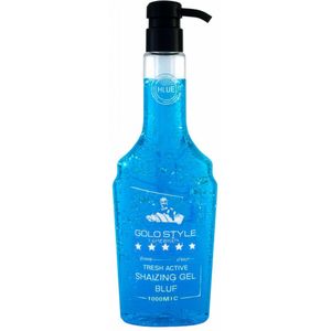GOLD STYLE Professional Man Care – Fresh Active Shaving Gel (Blue, 1000 ml) - Shaving Gel