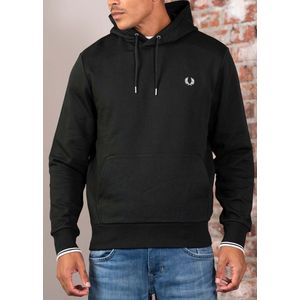 Fred Perry - Tipped Hooded Sweatshirt - Groen - Heren - Katoen