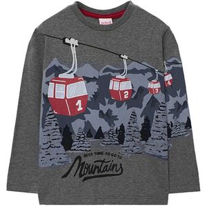 Boboli Knit T-shirt Met Lange Mouwen Grijs 4 Years Jongens,Meisjes