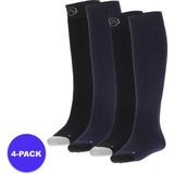 Apollo (Sports) - Skisokken kind - Plain - Unisex - Blauw - 23/26 - 4-Pack - Voordeelpakket