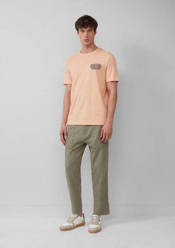 s.Oliver - DETROIT - Cropped Broek - Linnenmix