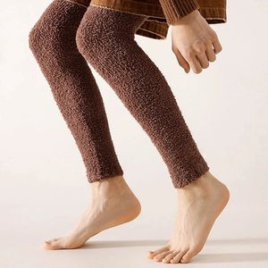 1 Paar Heren Over-De-Knie Thermische Sokken - Zachte, Comfortabele Lange Sokken voor Winter - Hoge Kwaliteit, Effen Kleur, Mode Sok voor Mannen, Warme Sokken, Casual Sokken, Winterkleding Heren