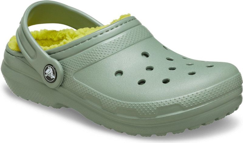 Crocs - Toddler Classic Lined - Klompen - Moss - Kinder