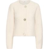 b.young - BYOMANTA - Gebreid Vest - Pasteelgeel