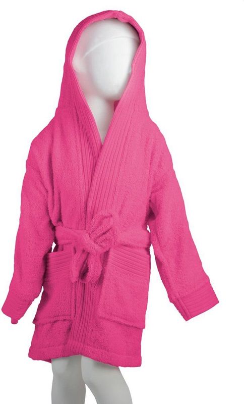 The One Towelling - Badjas - Magenta - 450 gr/m² - Met Capuchon - Hoge Vochtopname - 100% Gekamd Katoen