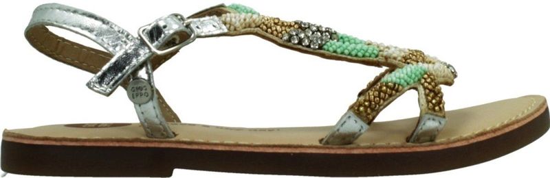 Gioseppo - Dixmont - Sandalen - Metalen Leer - Kralen - Verstelbare Enkelband