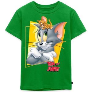 Tom En Jerry Portret Premium T Shirt Kinderen