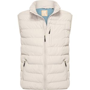Mario Russo Bodywarmer - Bodywarmer heren - Bodywarmers - Bodywarmer heren outdoor - Jas heren - Tussenjas - Waterafstotend - Beige