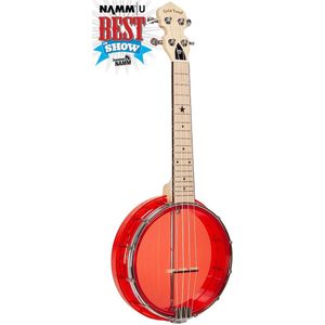 Gold Tone Little Gem Banjo Concert Uke Ruby - Rood