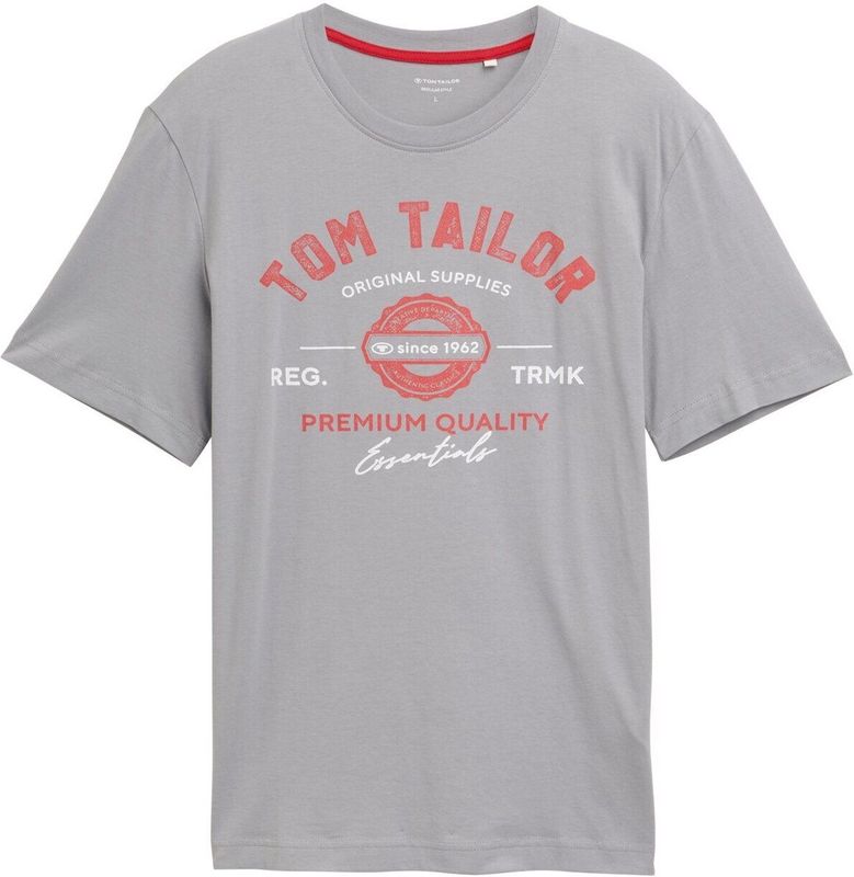 TOM TAILOR - 30992 - T-shirt - Formeel Grey - Katoen