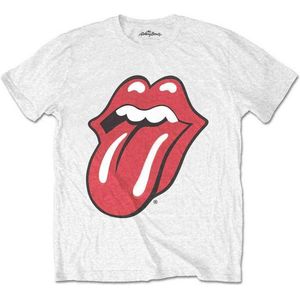 The Rolling Stones Heren Tshirt -2XL- Classic Tongue Wit