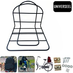 STANDWELL Fiets Bagagerek Verbreding - Fiets - Bagagedrager - Verbreder - Bagagedrager verbreder - Dragerverbreder - Pakdrager - Achterop - Zwart