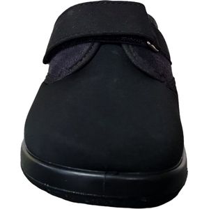 VAROMED - 60810 60 Dames en Heren Verbandpantoffel Stretchpantoffel Klittenbandsluiting Zwart