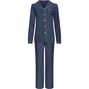 Pastunette - Dames Pyjama set Kim - Blauw - Flanel - Katoen - Maat 42