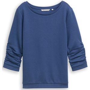 Tom Tailor Denim Fitted sweatshirt met ruches
