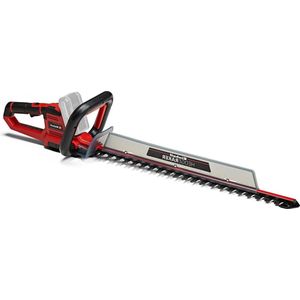 Heggenschaar accu Einhell Ge-Ch 18/60 Li-Solo Power X-Change Li-Ion 18 V 67 Cm Zwaardlengte 60 Cm Zaaglengte 22 Mm Tandafstand Metalen Tandwiel Zonder Accu En Lader Rood Zilver Heggenschaar accu