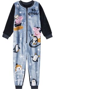 peppa pig onesie - kind - peppa pig - maat 110/116 - zachte fleece stof - 100% polyester