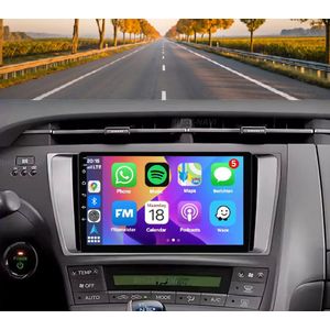 Autoradio 4/64GB met Carplay en Android auto | Geschikt voor Toyota Prius 3 2009-2015 | Radio scherm met Navigatie | 2009 2010 2011 2012 2013 2014 2015| XW30