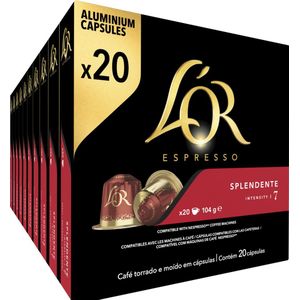 L'OR Espresso Splendente Koffiecups - Intensiteit 7/12 - 10 x 20 capsules