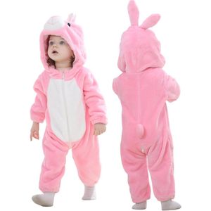 Baby Kapuchon Romper - Winter Flanellen Jumpsuit en Pyjama voor 2-36 Maanden